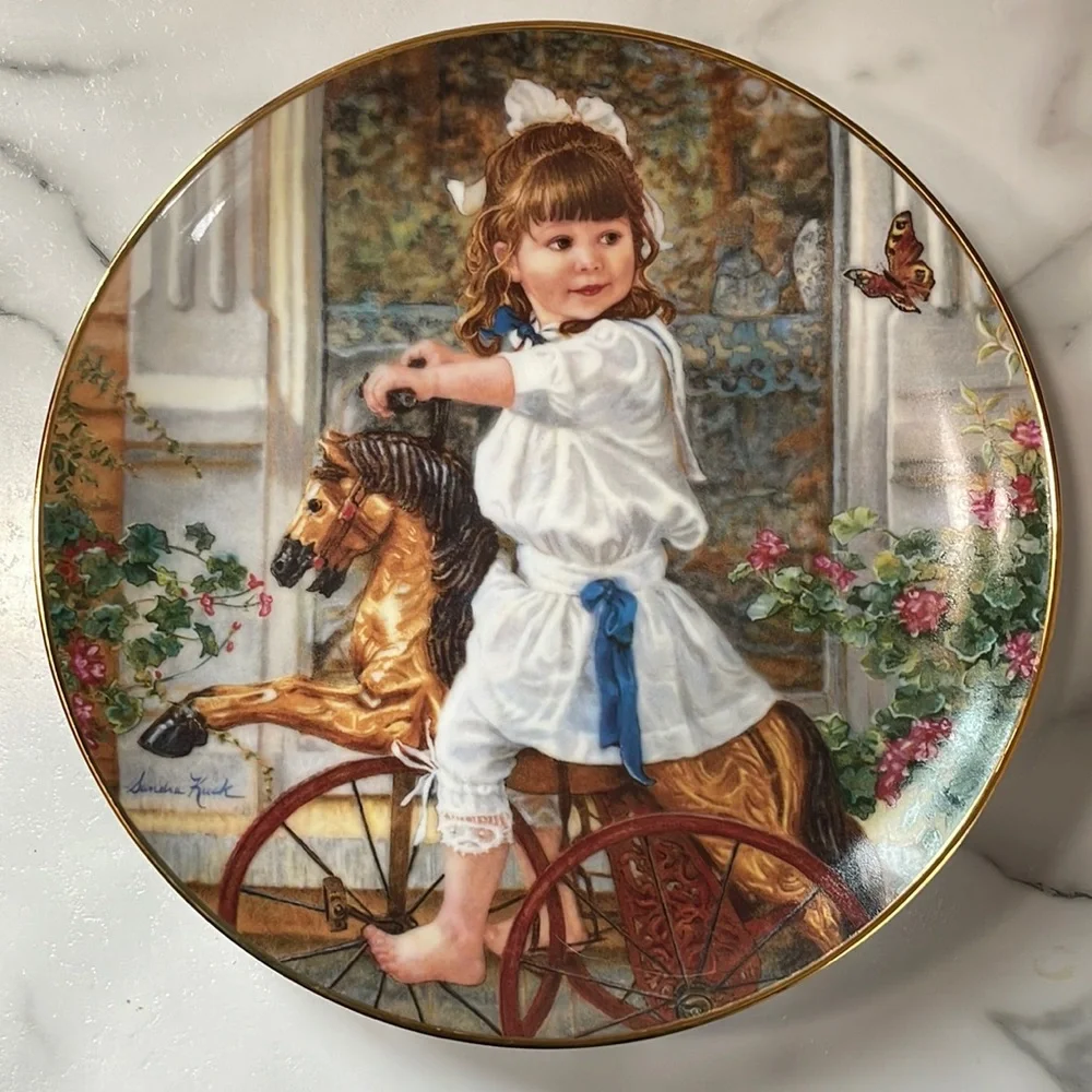 Vintage 1993 Reco “Me and My Pony” Limited Edition Plate Eighth Issue